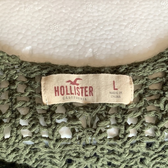 Hollister Green Knitted Stitch Sleeveless Top - Picture 4 of 5